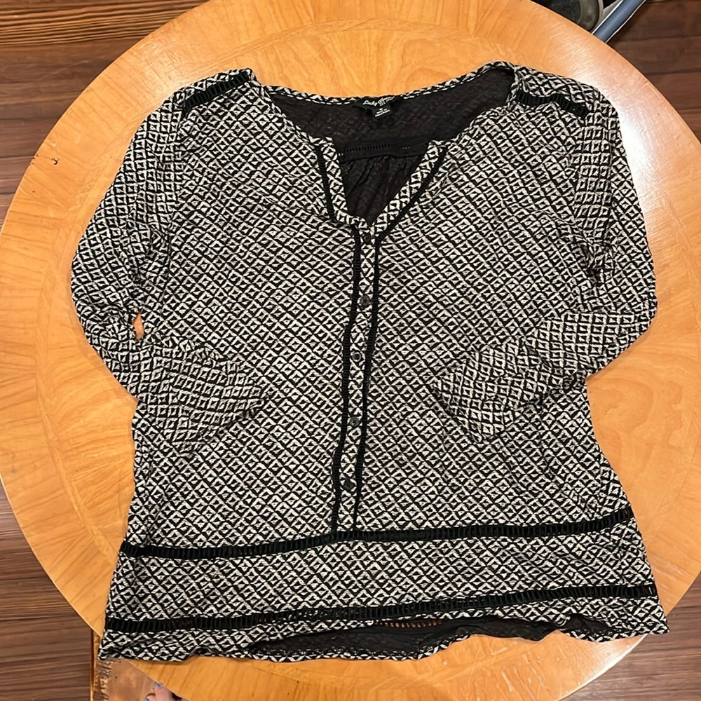3/4 Sleeve Lucky Brand Blouse